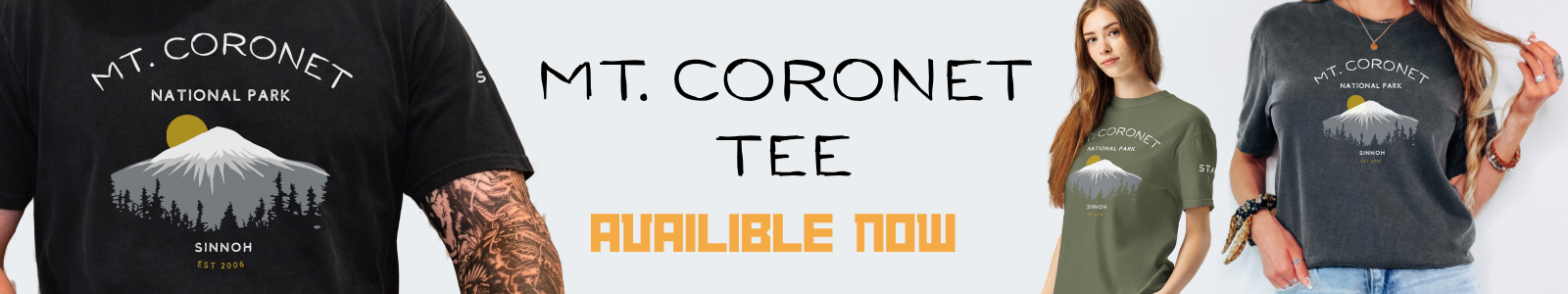 Mt. Coronet National Park tee, available now