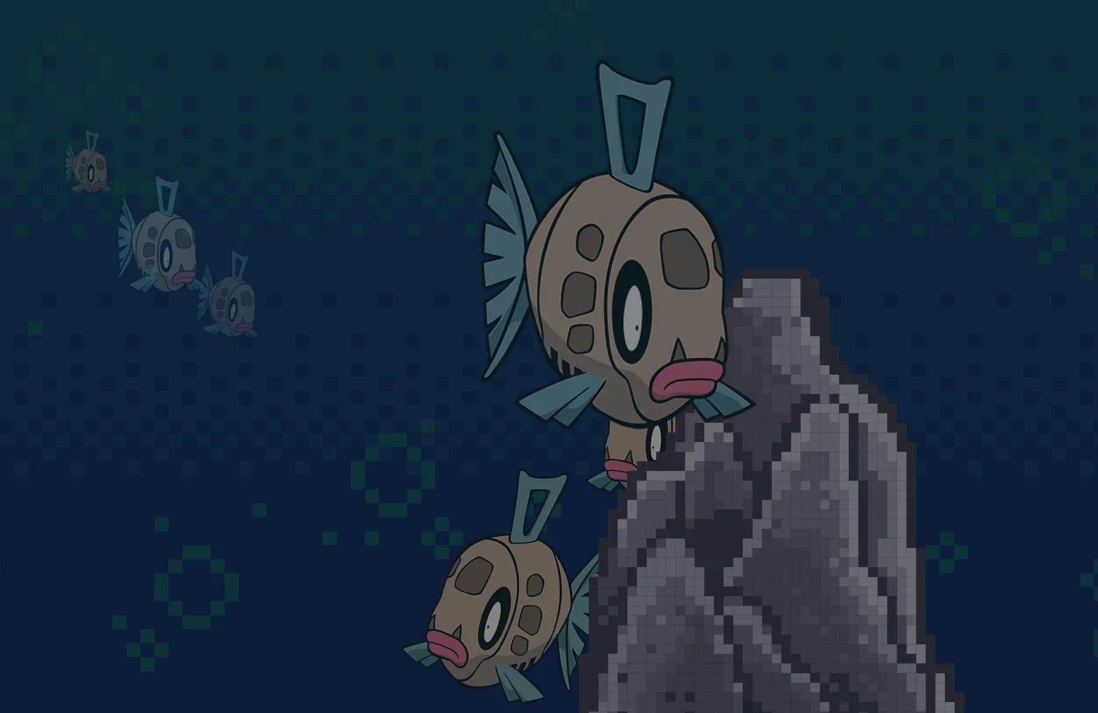 5 Feebas at the bottom of Mt. Coronet